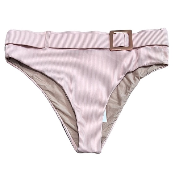 BASTA Rib Belted High Waist Bathing Suit Bottoms - Picture 2 of 8